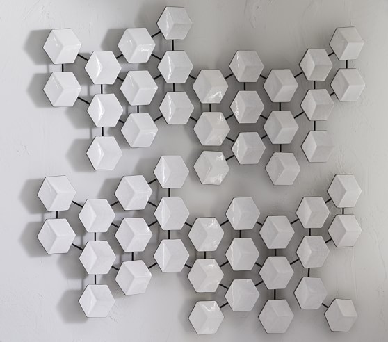 Geometric Ceramic Tile Art | Modern Nursery Art | Pottery Barn Kids