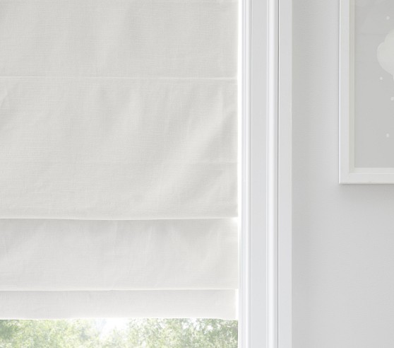 Evelyn Scalloped Valance Roman Shade | Pottery Barn Kids