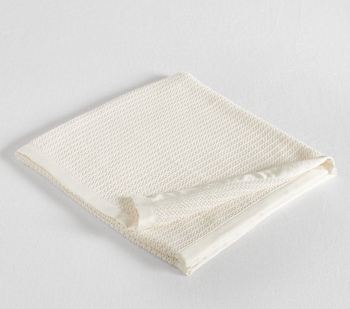 Organic Cotton Cellular Baby Blanket Pottery Barn Kids