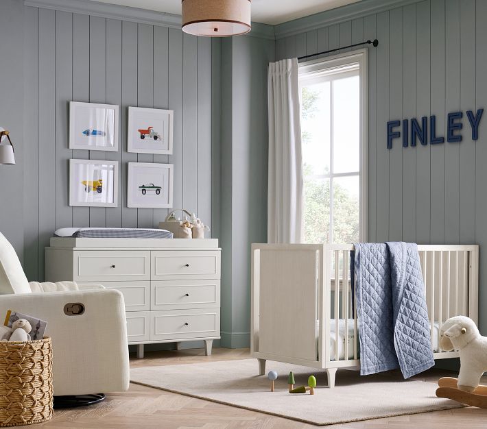 European Linen Baby Quilt Pottery Barn Kids