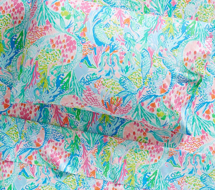 Pottery barn Kids Lilly Pulitzer Isle Be Back Organic Full Sheet