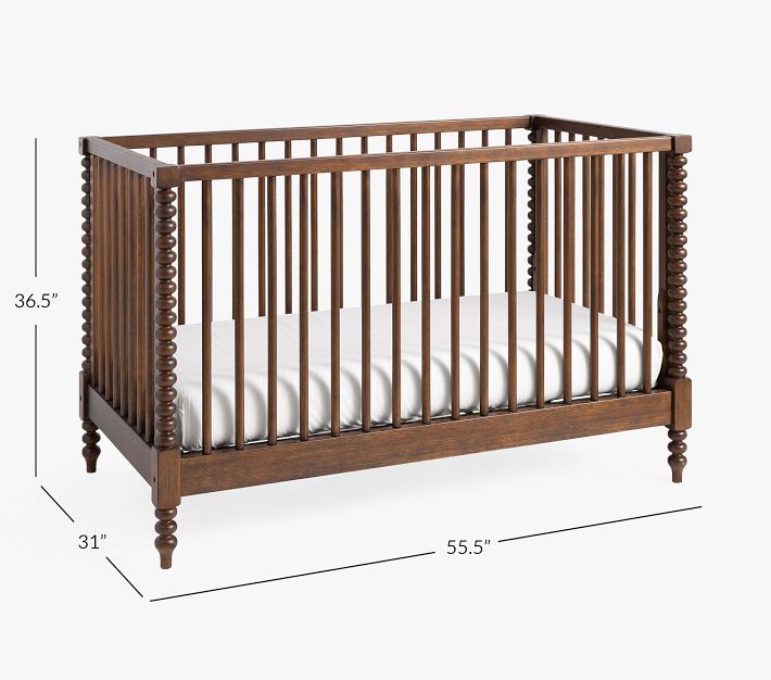Chris Loves Julia Turned Wood Convertible Crib Pottery Barn Kids