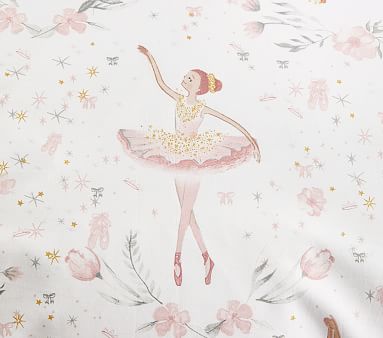 Organic Ballerina Kids' Duvet Cover & Shams | Pottery Barn Kids