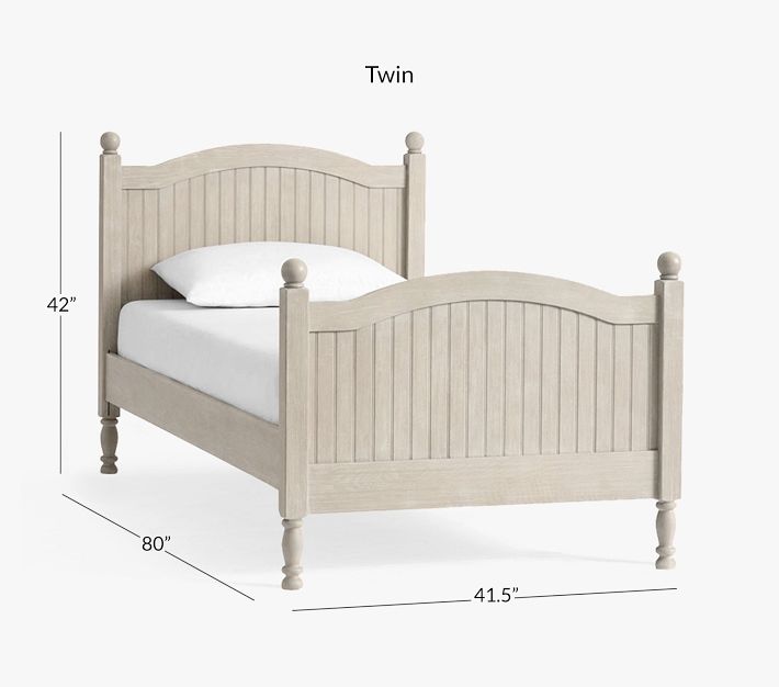 Pottery barn kids Catalina twin bed frame. USED, WHITE