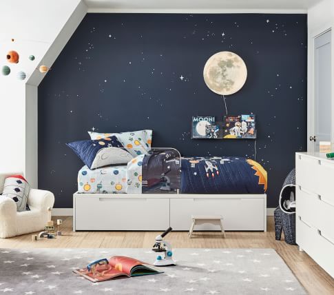 Outer Space Toddler Bedroom