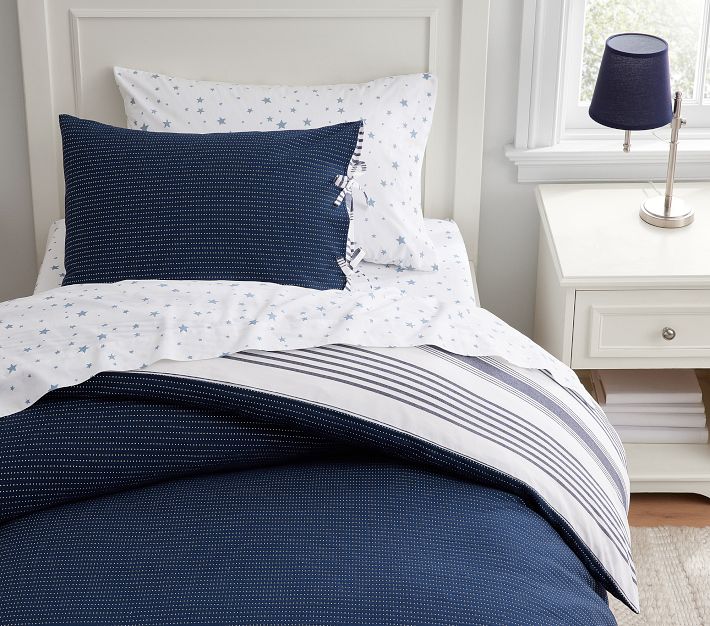 Reversible Matelasse Kids' Duvet Cover Pottery Barn Kids