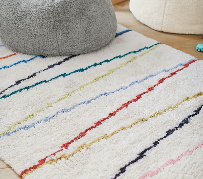 Rainbow Zigzag Rug Pottery Barn Kids