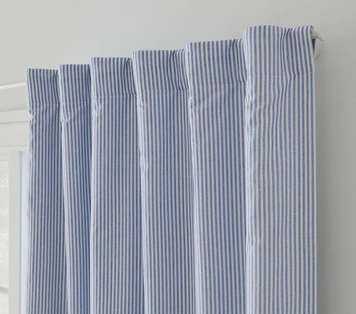 Oxford Stripe Blackout Curtain Panel Pottery Barn Kids