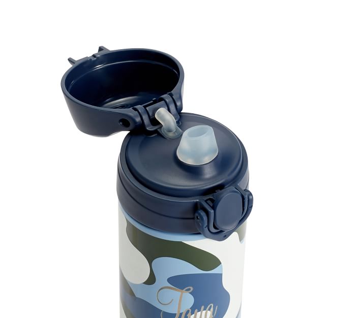 Mackenzie Blue Green Camo Glow-in-the-Dark Water Bottles