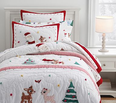 Rudolph® Quilted Shams | Pottery Barn Kids