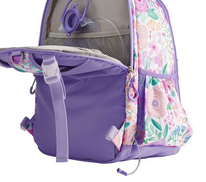 Pottery Barn Kids Mackenzie Backpack, Lavender Floral Bloom, Large