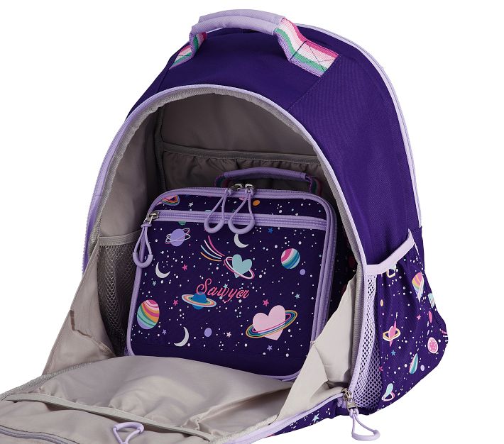 Mackenzie Rainbow Heart Galaxy Glow-in-the-Dark Backpacks