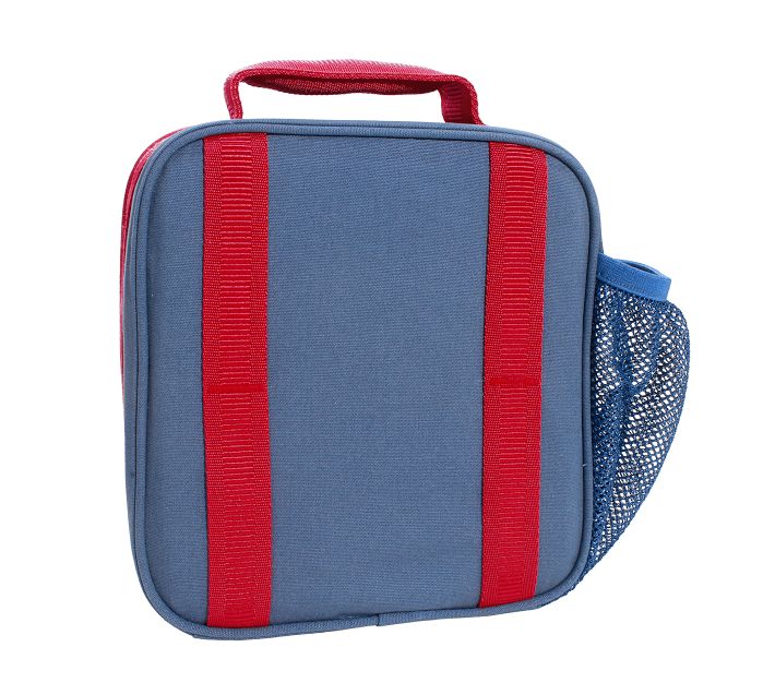 Mackenzie Blue Trucks Chenille Lunch Boxes | Pottery Barn Kids