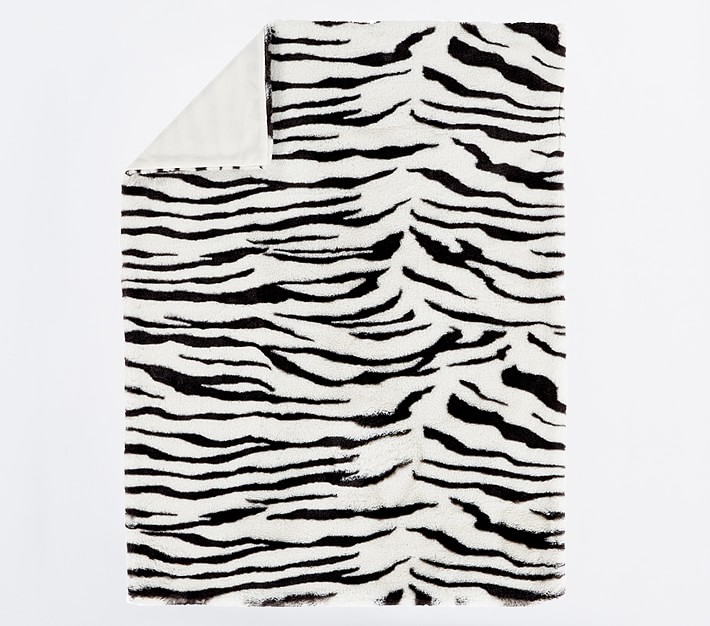 Zebra Fur Modern Baby Blanket Pottery Barn Kids
