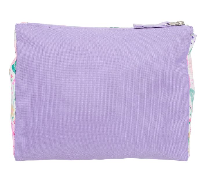 Mackenzie Lavender Floral Blooms Supplies Pouch | Pottery Barn Kids