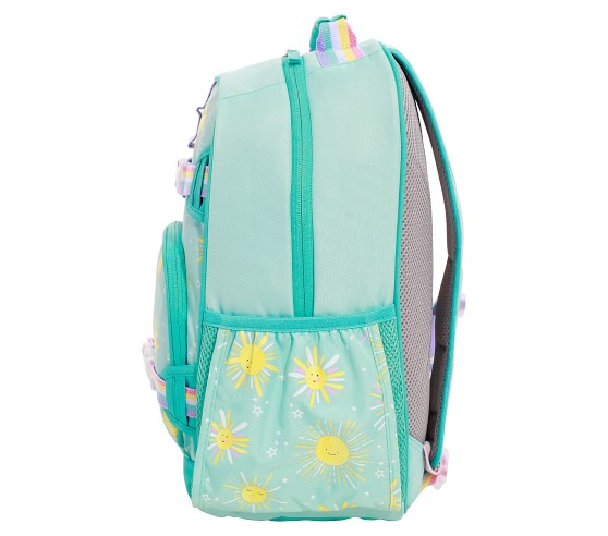 Mackenzie Aqua Sunshine Glow-in-the-Dark Backpacks | Pottery Barn Kids