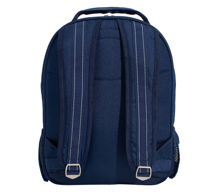 Pottery Barn Kids (PBK) - Summer - June 2016 - Large Backpack, Fairfax Navy  with Embroidered Alligator