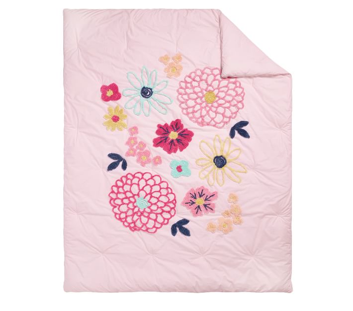 Sasha's Garden Candlewick Comforter & Shams Pottery Barn Kids