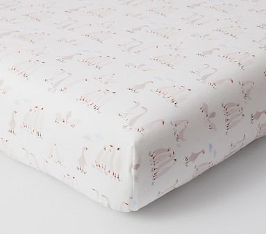 Darby Duckling Organic Crib Fitted Sheet | Pottery Barn Kids