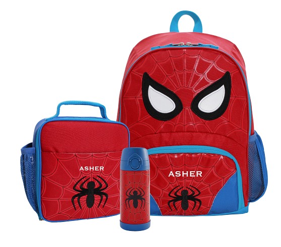 Kids Spider Man 3D Cartoon effect waterproof school bag with Padded handle,  Seprate Water Bottle Pocket.
