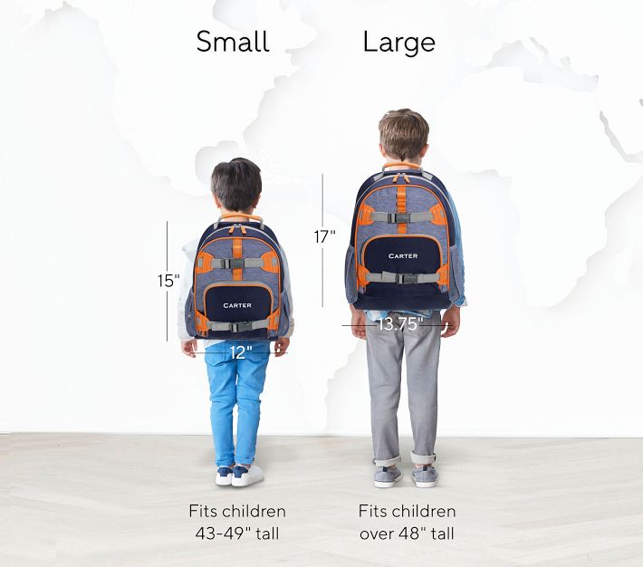 Mackenzie Navy/Blue/Orange Colorblock Backpacks | Pottery Barn Kids