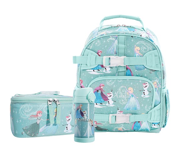 포터리반 가방 + 런치백 + 물통 세트 Potterybarn Mackenzie Aqua Frozen Backpack &amp; Lunch Bundle, Set of 3