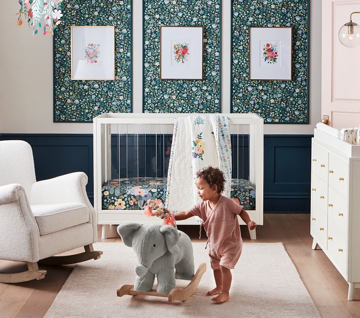 Rifle Paper Co. Garden Party Forest Baby Quilt Pottery Barn Kids