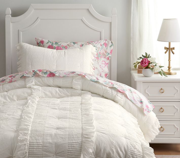 LoveShackFancy Eyelet Quilt & Shams Pottery Barn Kids