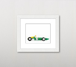 Leslee Mitchell Race Car No. 7 Wall Art