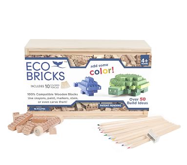 Once Kids Eco Bricks 90-Piece Set | Pottery Barn Kids