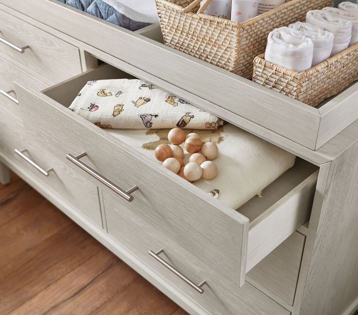 Dakota ExtraWide Nursery Dresser & Topper Set Pottery Barn Kids