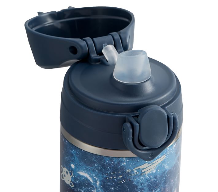 Pottery Barn Kids Mackenzie Gray Space Flight Glow-in-the-Dark Water Bottle