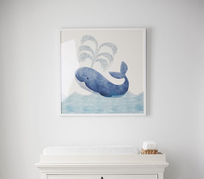 Minted® Whale Wall Art by Elly Pottery Barn Kids