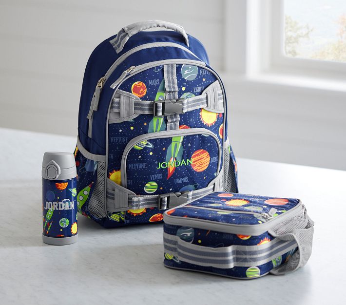 Pottery Barn Mini Mackenzie Toddler Backpack Space Planets