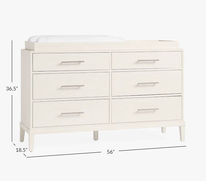 Dakota ExtraWide Nursery Dresser & Topper Set Pottery Barn Kids