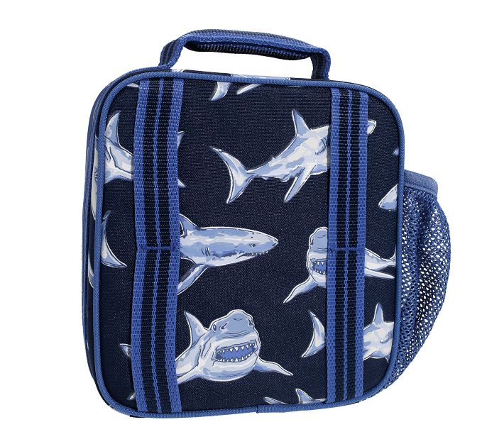 Shark Lunch Bag. Blue Ocean Bag, Personalized Lunch Box. 10 X 7.5