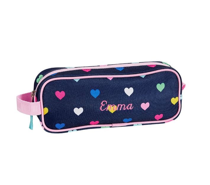 CARAMEL & CIE. Pencil Case BLUE BUTTERFLY Pink for girls