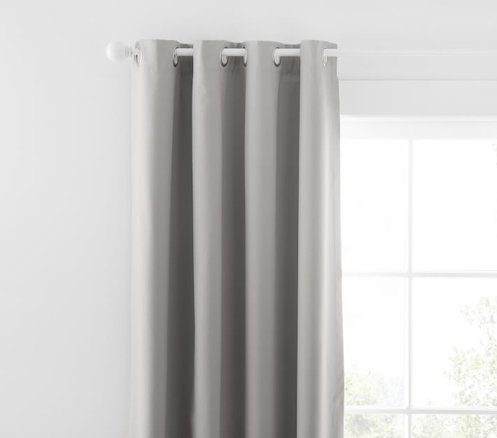 Quincy Cotton Canvas Grommet Blackout Curtain Pottery Barn Kids