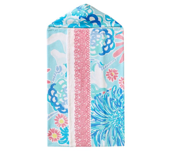 Lilly Pulitzer Unicorns In Bloom Kid Beach Hooded Towel Pottery Barn Kids