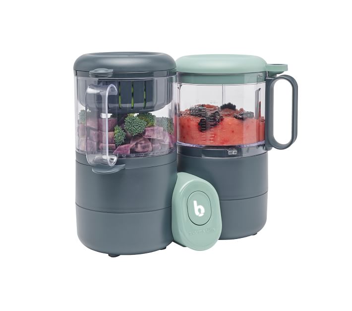 Babymoov Duo Meal Glass Food Maker - Baby Food Processor with Built-in  Glass Steamer, Stainless Steel Basket, and Glass Blender (Over 6 Cup  Capacity)