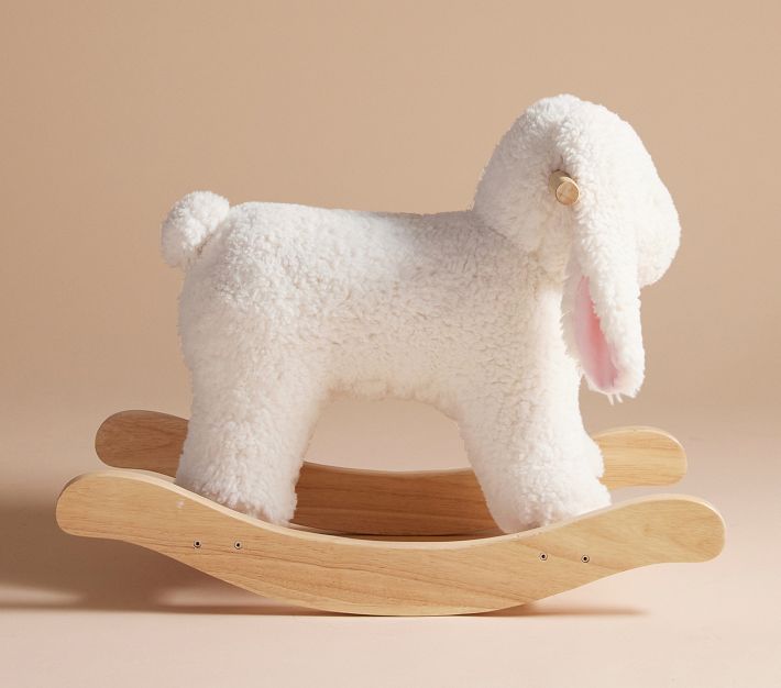 Sherpa Bunny Plush Toy Rocker Animal Rocker Pottery Barn Kids