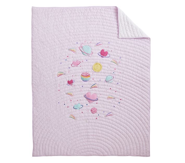 Galaxy Hearts GlowintheDark Quilt & Shams Pottery Barn Kids