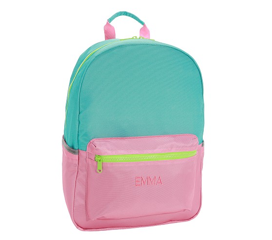 포터리반 Potterybarn Astor Pink/Aqua Backpacks
