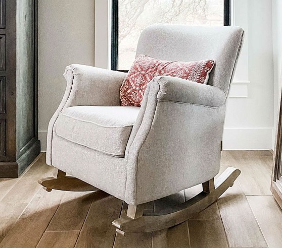 Minna Small Spaces Rocking Chair & Ottoman | Pottery Barn Kids