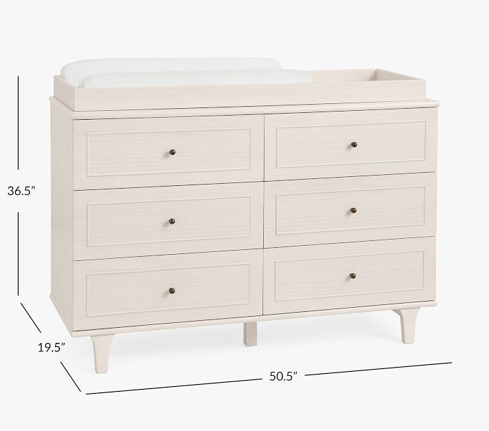 Dawson ExtraWide Changing Table Dresser & Topper Pottery Barn Kids