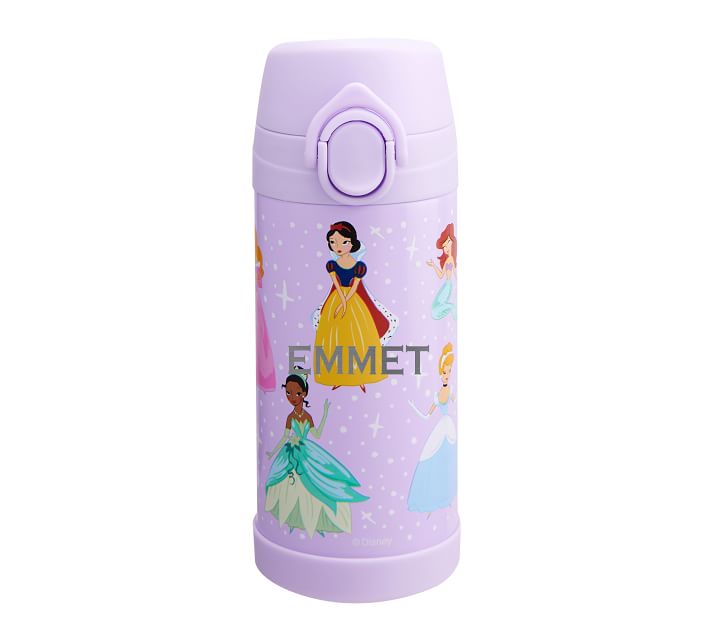Pottery Barn Kids Mackenzie Disney Princess Water Bottle 12 oz NEW