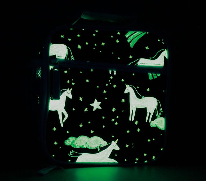 Mackenzie Navy Night Unicorn Glow-in-the-Dark Backpack & Lunch