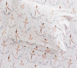 Ballerina Printed Organic Sheet Set & Pillowcases