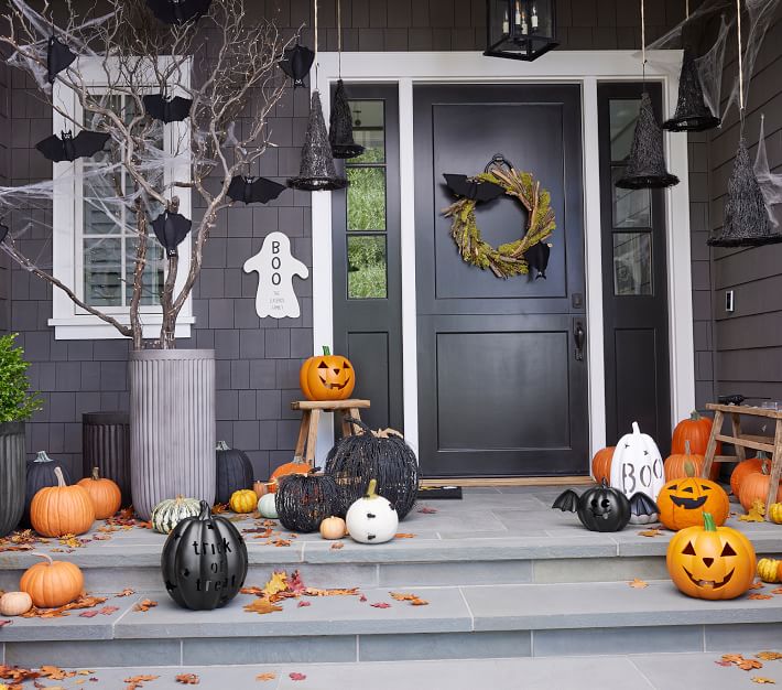 Lantern Weatherproof Pumpkin Luminary | Pottery Barn Kids