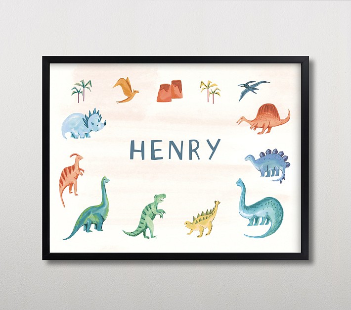 Minted® Dino Friends Wall Art by Teju Reval